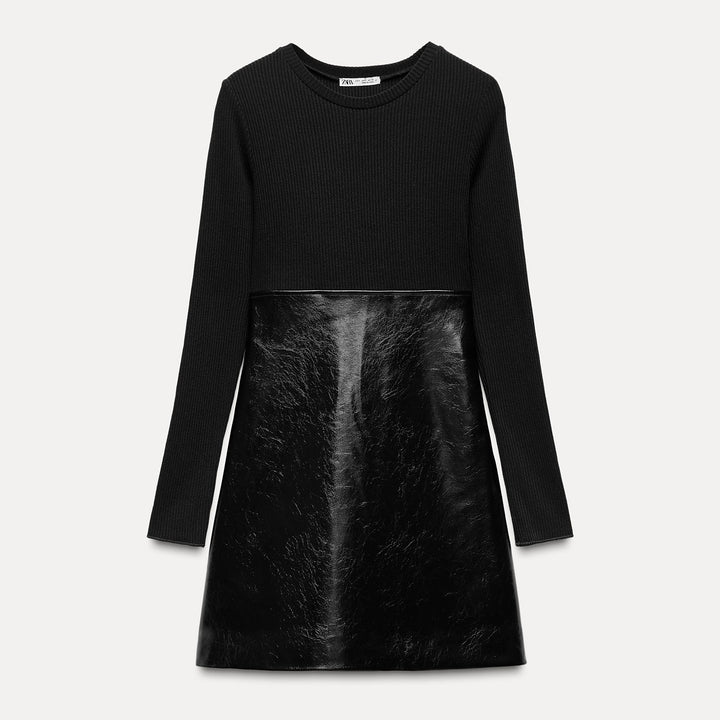 Moudda ZARA - Robe Mini Bimatière Similicuir - Tunisie 2