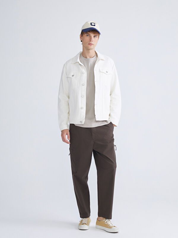 Moudda LC Waikiki - Pantalon cargo tissé Homme Brun foncé - Tunisie 1