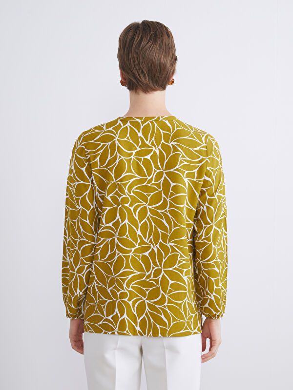 Moudda LC Waikiki - Chemise tissée imprimée cv à manches longues pour Femmes - Tunisie 4