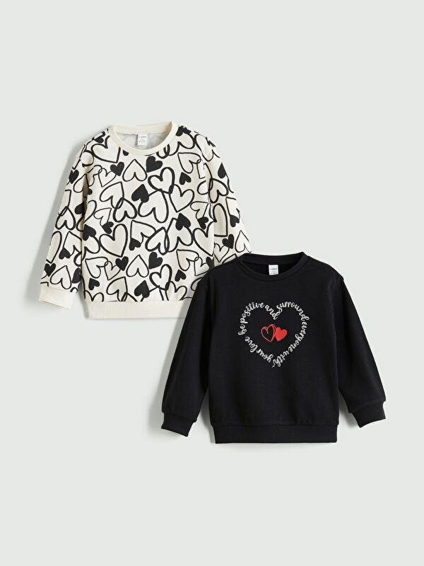 Moudda LC Waikiki - Pack sweatshirt jersey Fille Noir - Tunisie 1