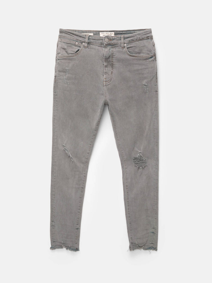 Moudda PULL & BEAR - Pantalon Denim Carrot - Effet Déchiré - Tunisie 4