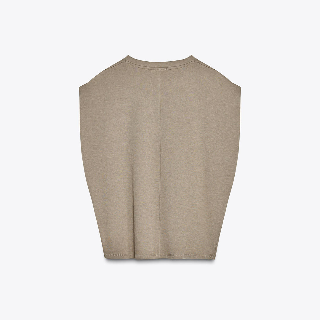 Moudda ZARA - T-Shirt Interlock Lavé - Plis - Tunisie 2