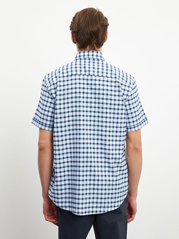 Moudda LC Waikiki - Chemise à carreaux manches courtes en tissu tissé pour Homme - Tunisie 3