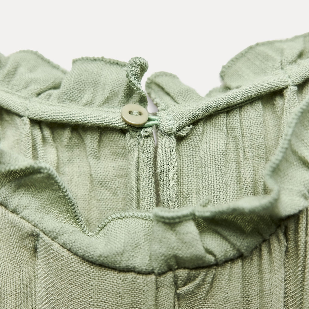 Moudda ZARA - Combinaison rustique froissée manches courtes découpe - Tunisie 4