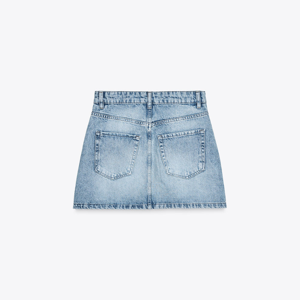 Moudda ZARA - Jupe Denim Mini - Dirty Wash - Tunisie 2