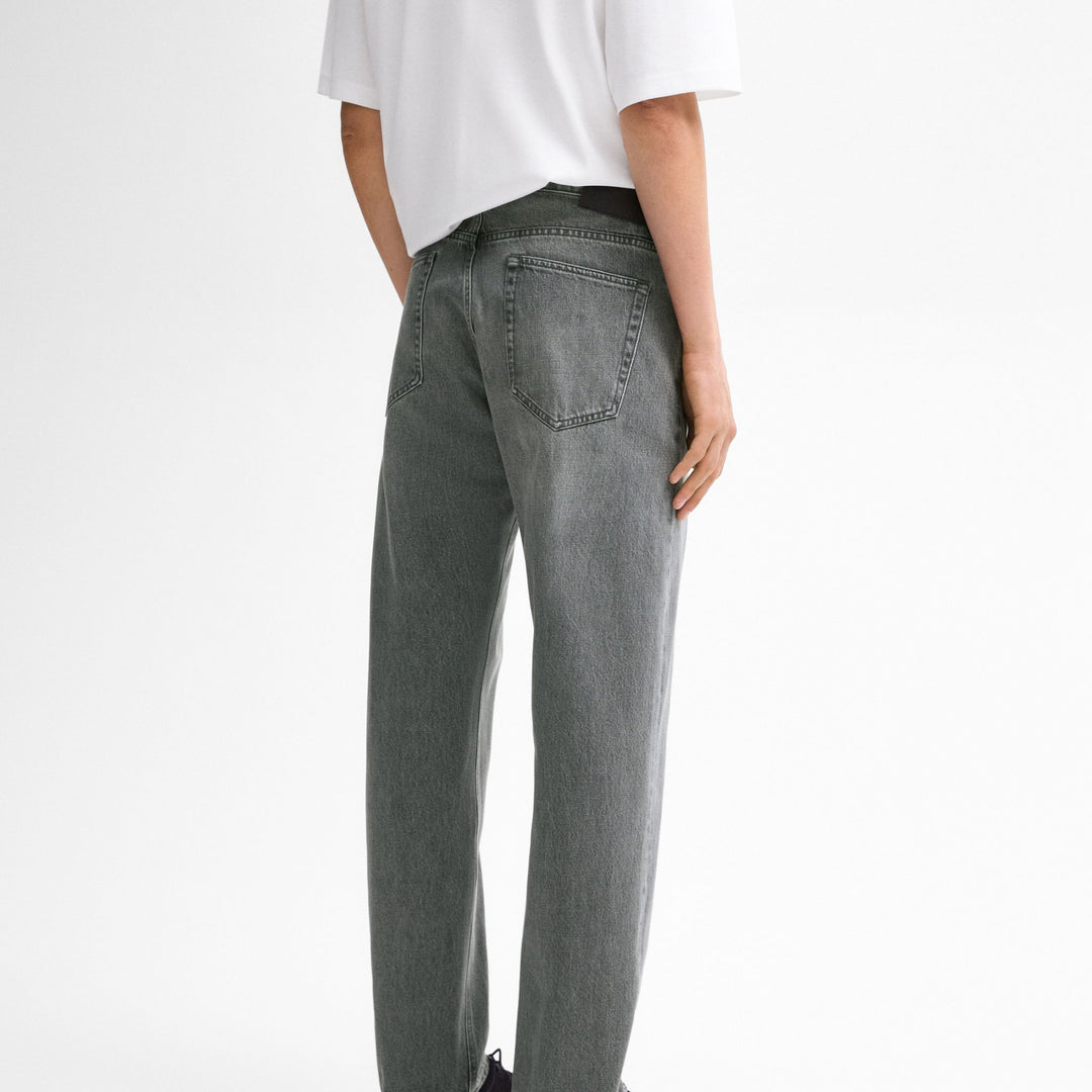 Moudda Massimo Dutti - Pantalon jean mi-délavé gris relaxed - Tunisie 4