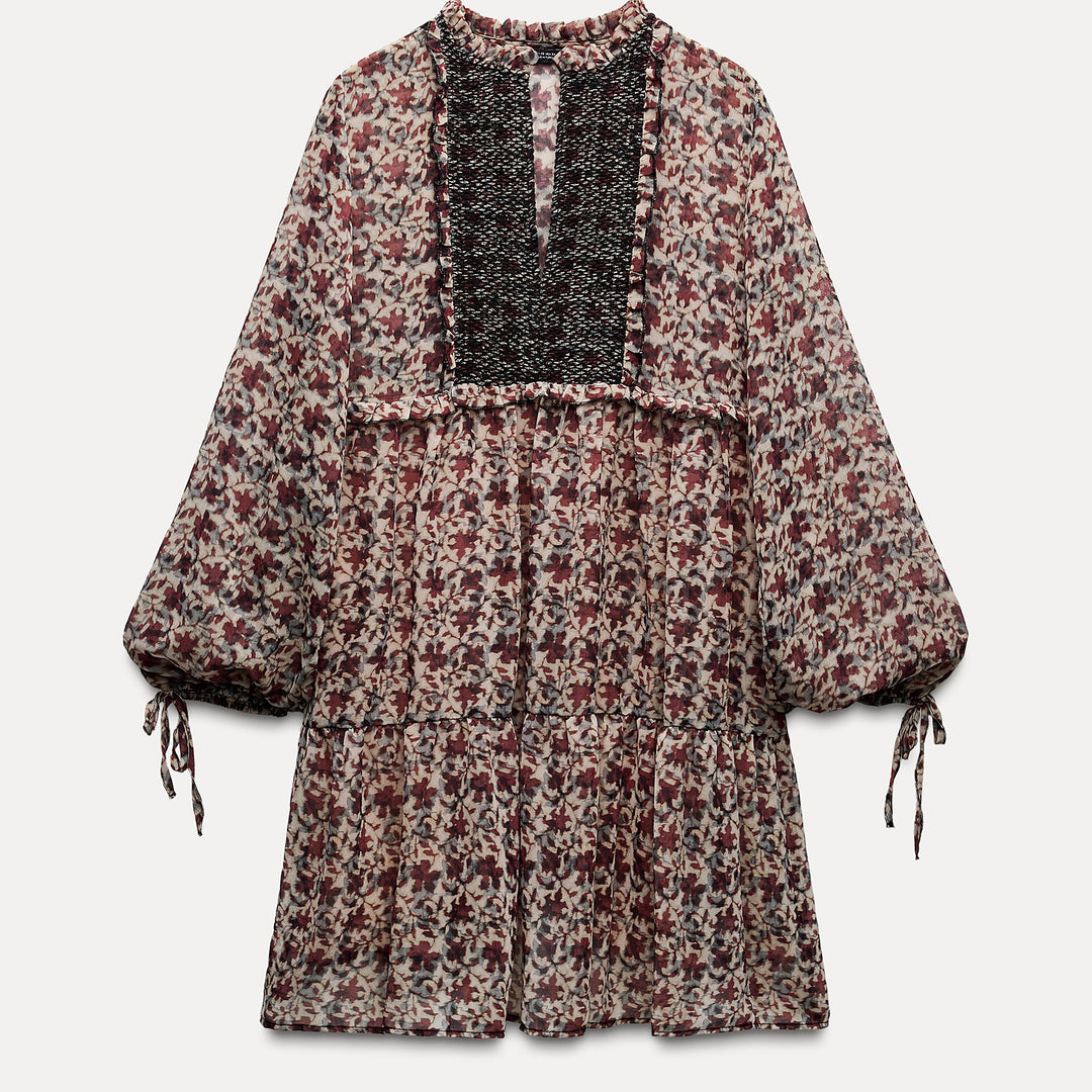 Moudda ZARA - Robe courte imprimée élastiques - Tunisie 1