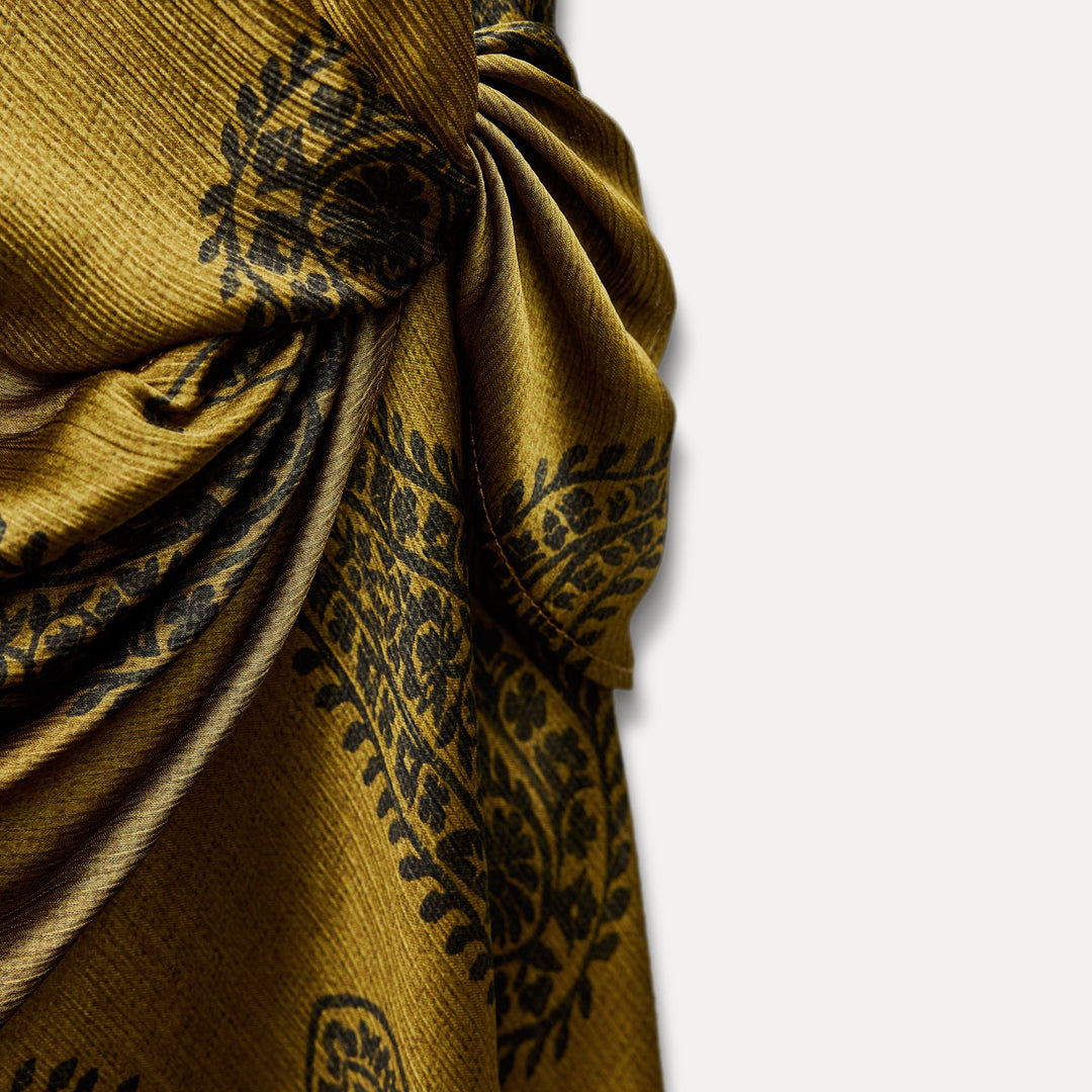 Moudda ZARA - Robe mi-longue manches tombantes imprimée cachemire - Tunisie 4