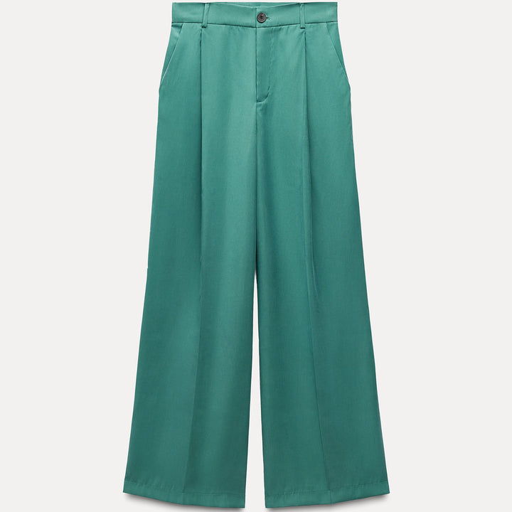 Moudda ZARA - Pantalon fluide taille haute pli devant - Tunisie 1