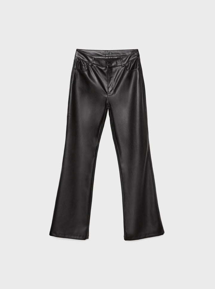 Moudda STRADIVARIUS - Jean D74 Flare Stretch en Simili Cuir - Tunisie 2