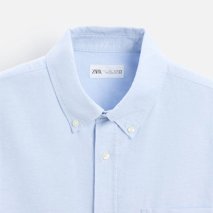 Moudda ZARA - Chemise Oxford - Boutonnée & 1 Poche - Tunisie 3
