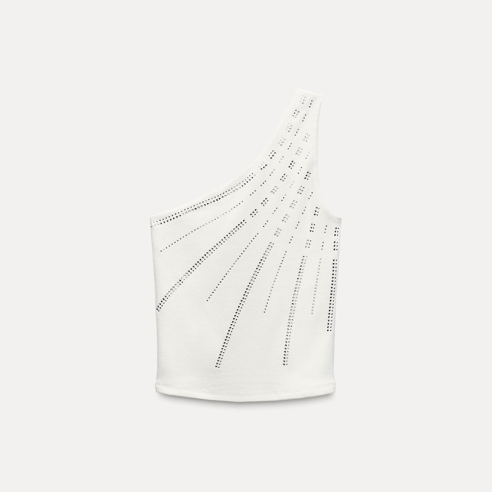 Moudda ZARA - Top Asymétrique à Strass - Tunisie 2
