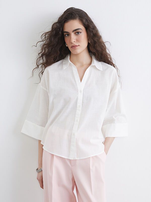 Moudda LC Waikiki - Chemise manches longues en tissu pour Femme - Tunisie 1