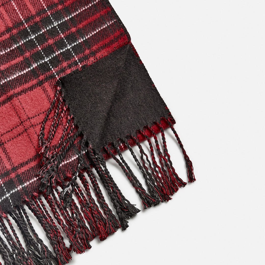 Moudda ZARA - Écharpe Double Face - Carreaux Cerise - Tunisie 3