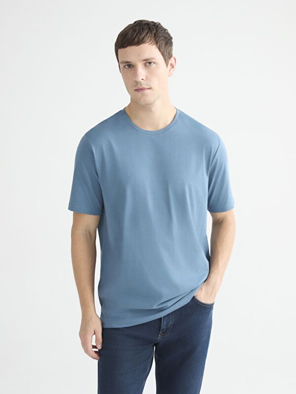 Moudda LC Waikiki - T-shirt basique col rond manches courtes en jersey pour Homme - Tunisie 1