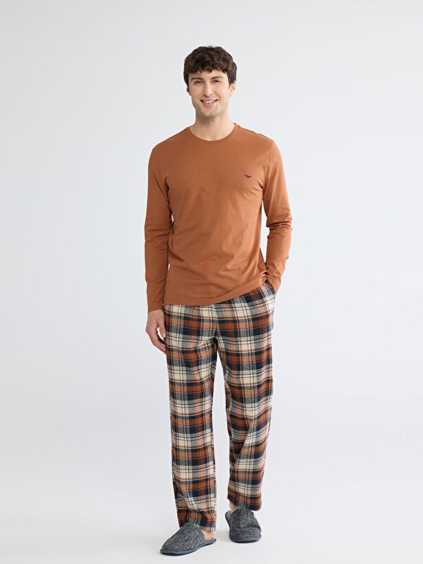 Moudda LC Waikiki - Ensemble pyjama jersey manches longues-pantalon pour Homme - Tunisie 1
