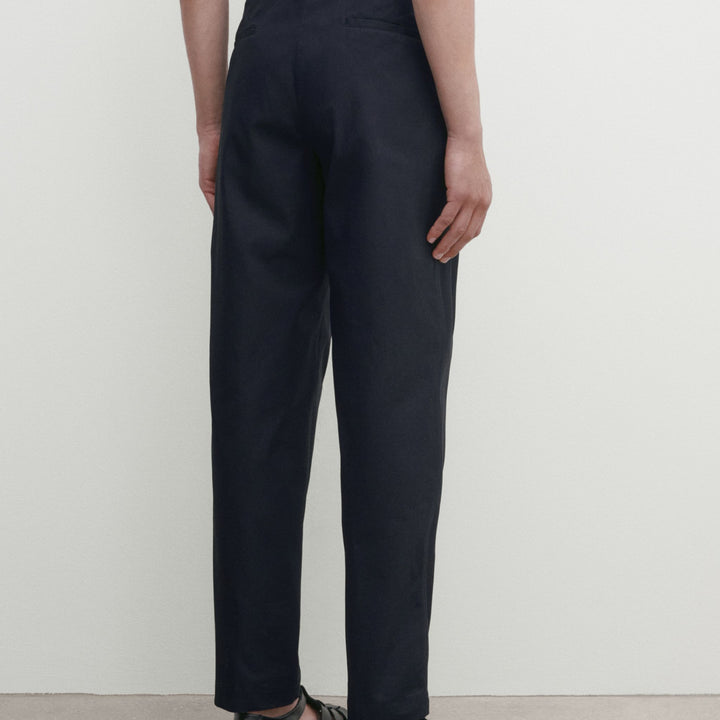Moudda Massimo Dutti - Pantalon 100% coton sergé léger coupe fuselée - Tunisie 4