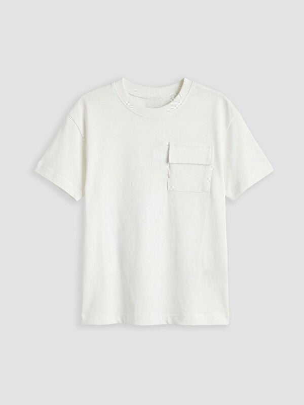 Moudda LC Waikiki - T-shirt manches courtes en jersey pour Garçon couleur Écru - Tunisie 1
