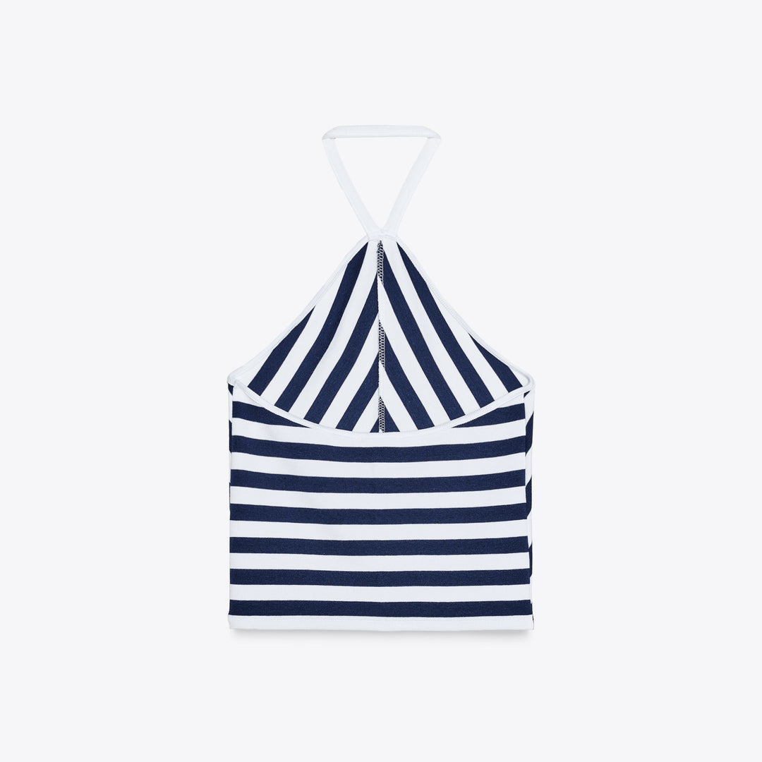 Moudda ZARA - Top Crop Halter - Rayures - Tunisie 2