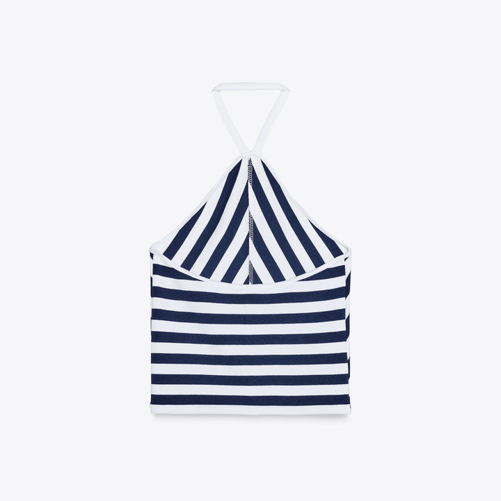 Moudda ZARA - Top Crop Halter - Rayures - Tunisie 2