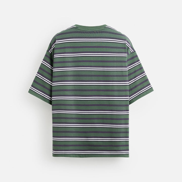 Moudda ZARA - T-Shirt - Rayure Tissée & Simple Varsity - Tunisie 2