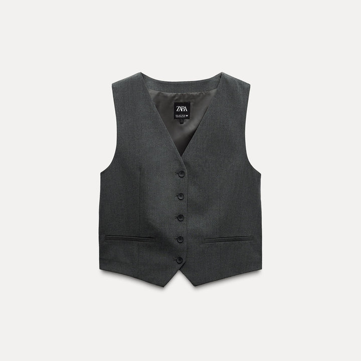 Moudda ZARA - Gilet homme en laine fine, bande au dos – ensemble - Tunisie 1