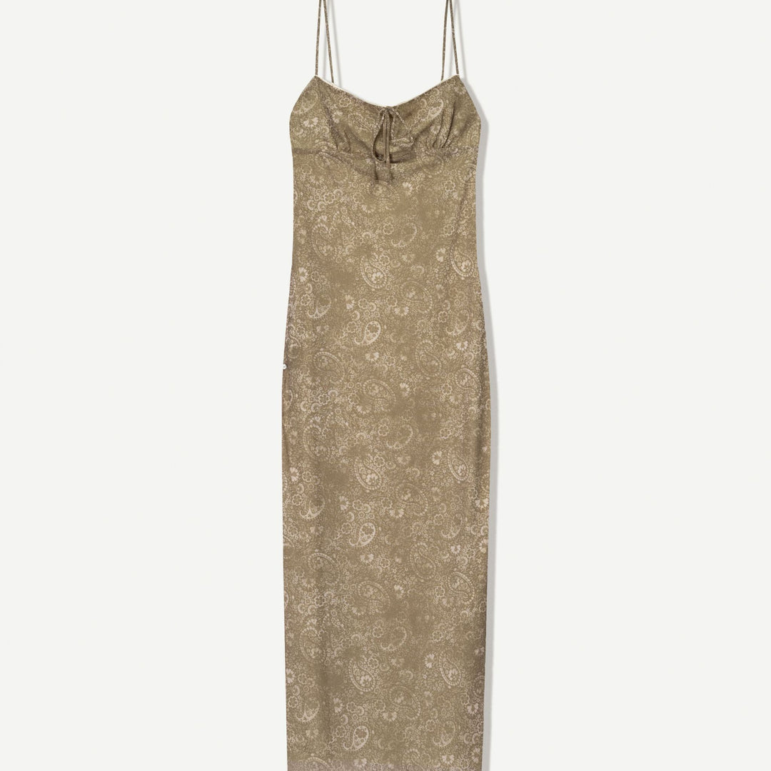 Moudda BERSHKA - Robe Midi Tulle - Imprimé Allover & Bretelles - Tunisie 1