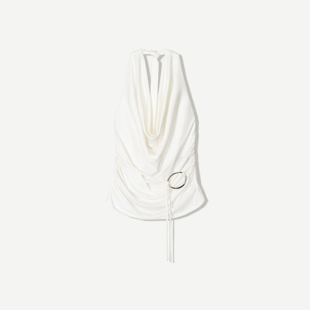 Moudda BERSHKA - Top Drapé Asymétrique - Rondelle - Tunisie 1