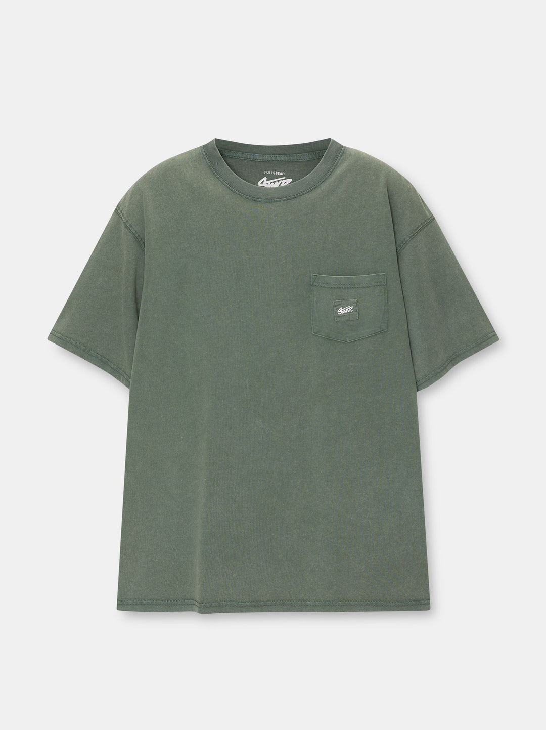 Moudda PULL & BEAR - T-Shirt Demi-Manches Poche STWD Teinture Garment - Tunisie 1