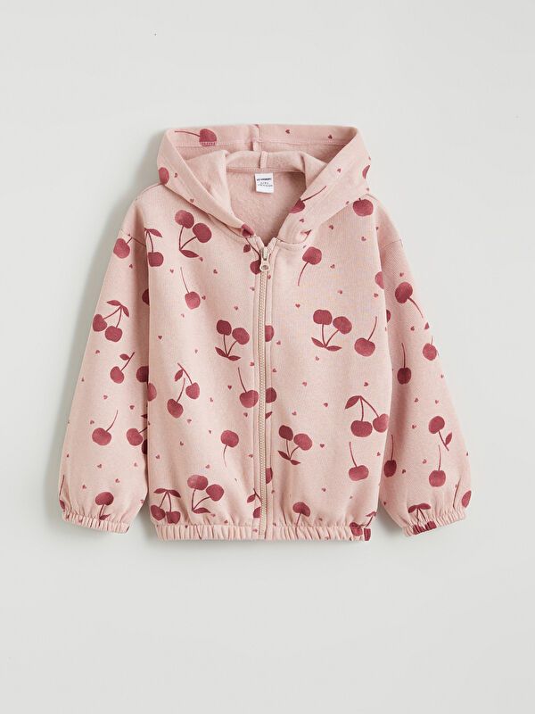 Moudda LC Waikiki - Cardigan en jersey couleur Rose poussiéreux clair pour filles - Tunisie 1