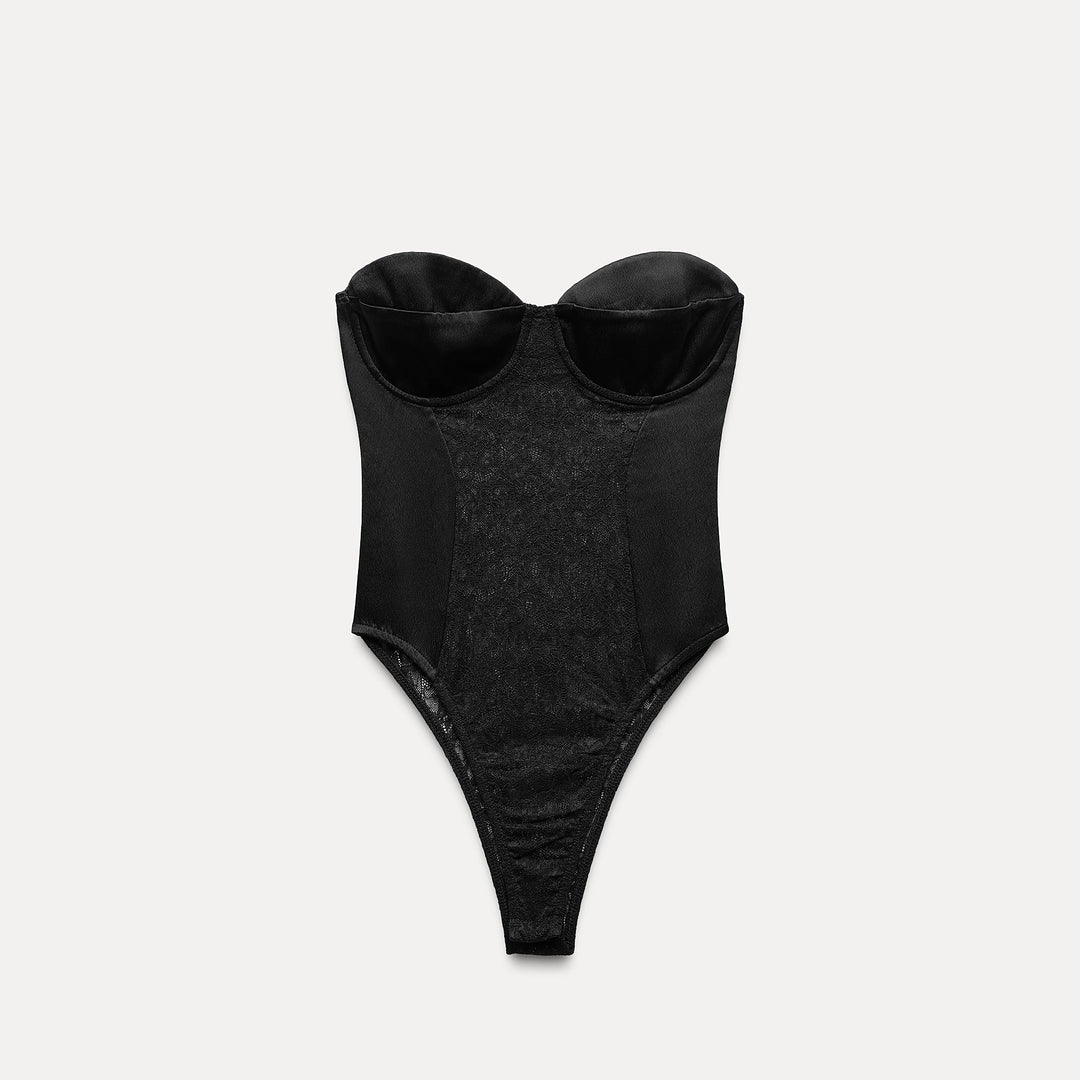 Moudda ZARA - Justaucorps satin et dentelle - Tunisie 1