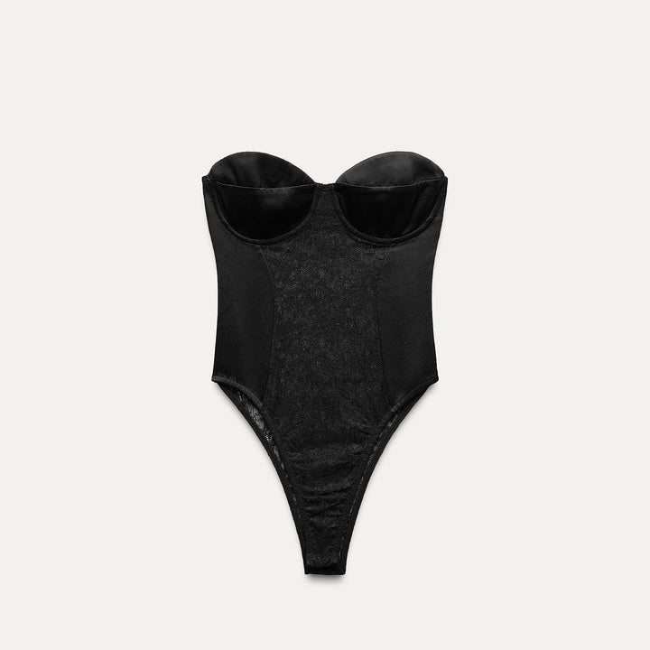Moudda ZARA - Justaucorps satin et dentelle - Tunisie 1