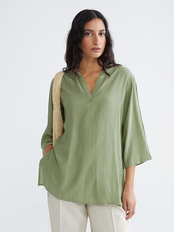 Moudda LC Waikiki - Tunique manches longues en tissu pour Femme - Tunisie 1