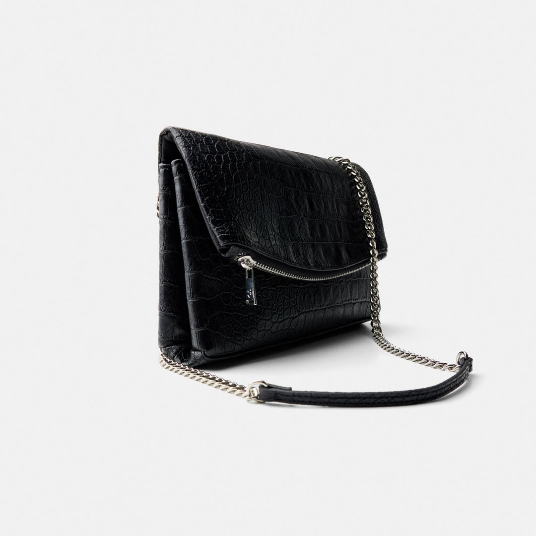 Moudda BERSHKA - Petit Sac - Rabat Triangulaire & Croco Soft - Tunisie 1