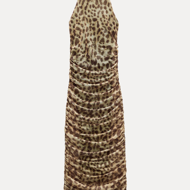 Moudda ZARA - Robe Longue Dos Nu en Tulle Imprimé - Tunisie 1