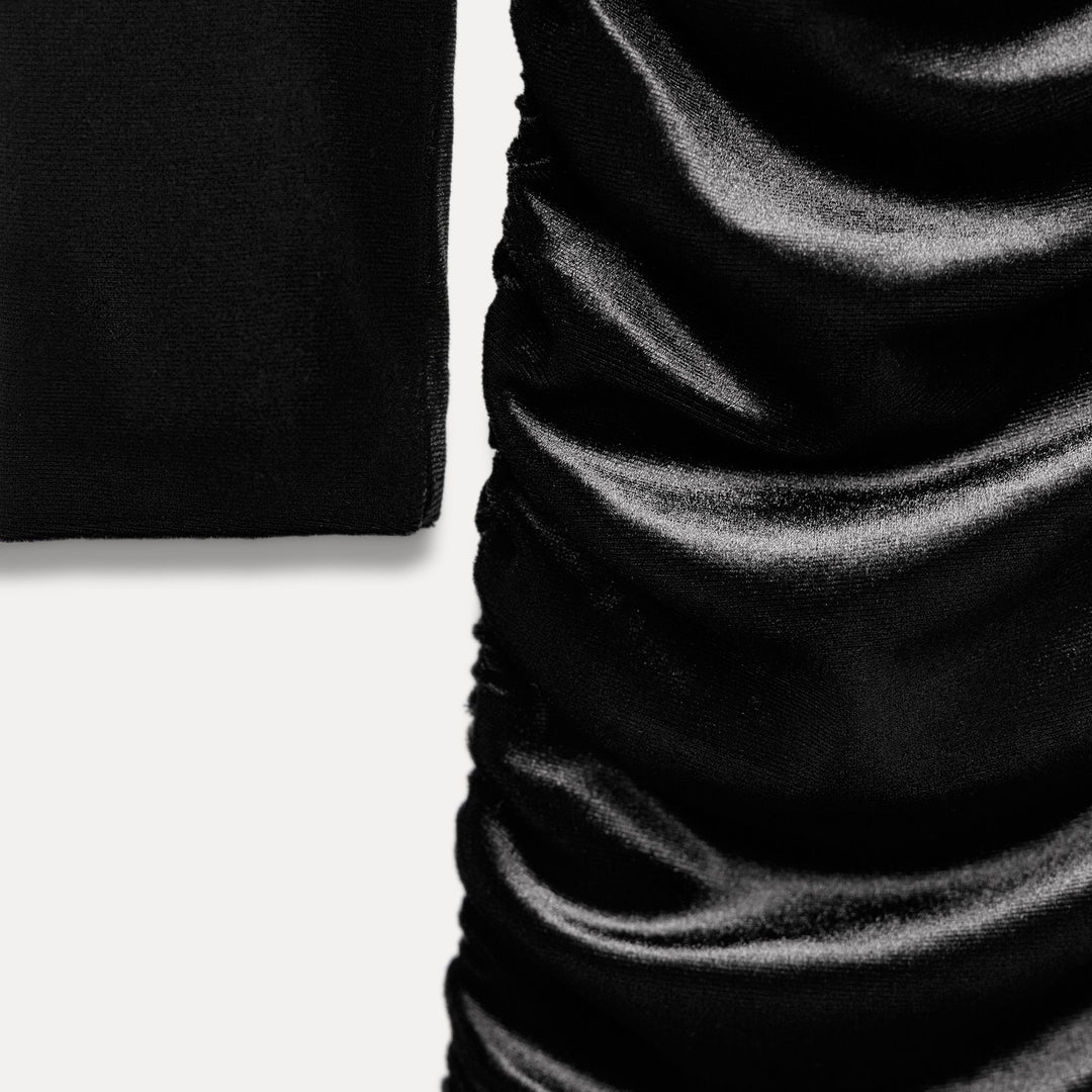 Moudda ZARA - Robe courte combinée dentelle velours - Tunisie 4