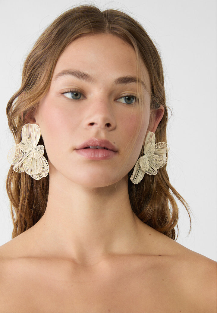Boucle d'oreille - Éventail Fleur Maxi - Tunisie3