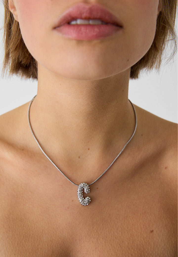 Collier - Initiale Strass - Tunisie3
