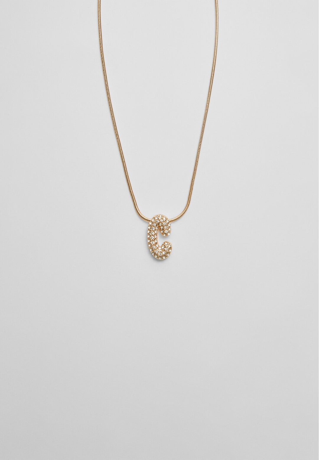 Collier - Initiale Strass - Tunisie2