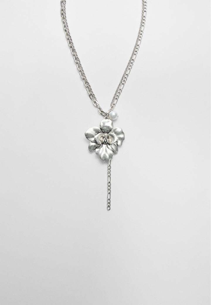 Collier - Charm Fleur & Perle - Tunisie2