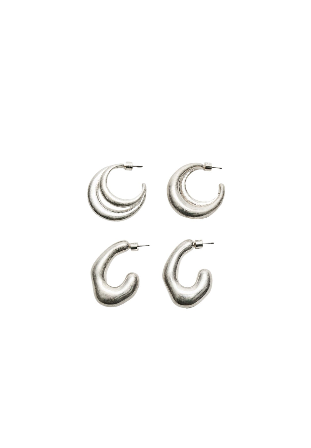 Set 2 Boucles d'oreilles - Anneau Volume - Tunisie1