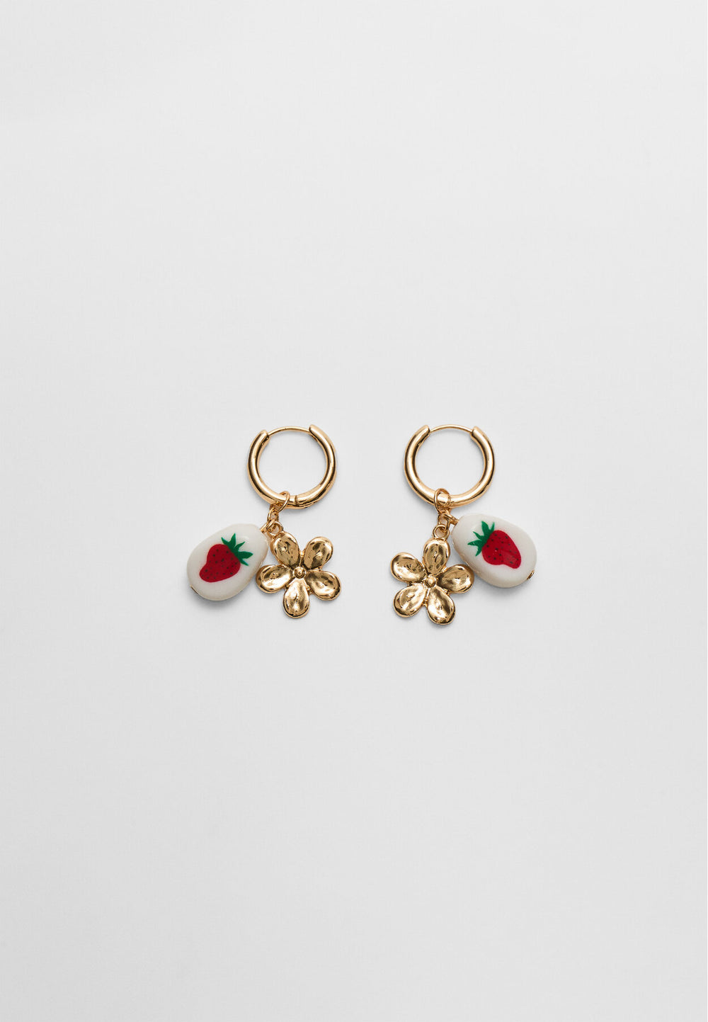 Boucle d'oreille - Charm Fraise & Fleur - Tunisie2