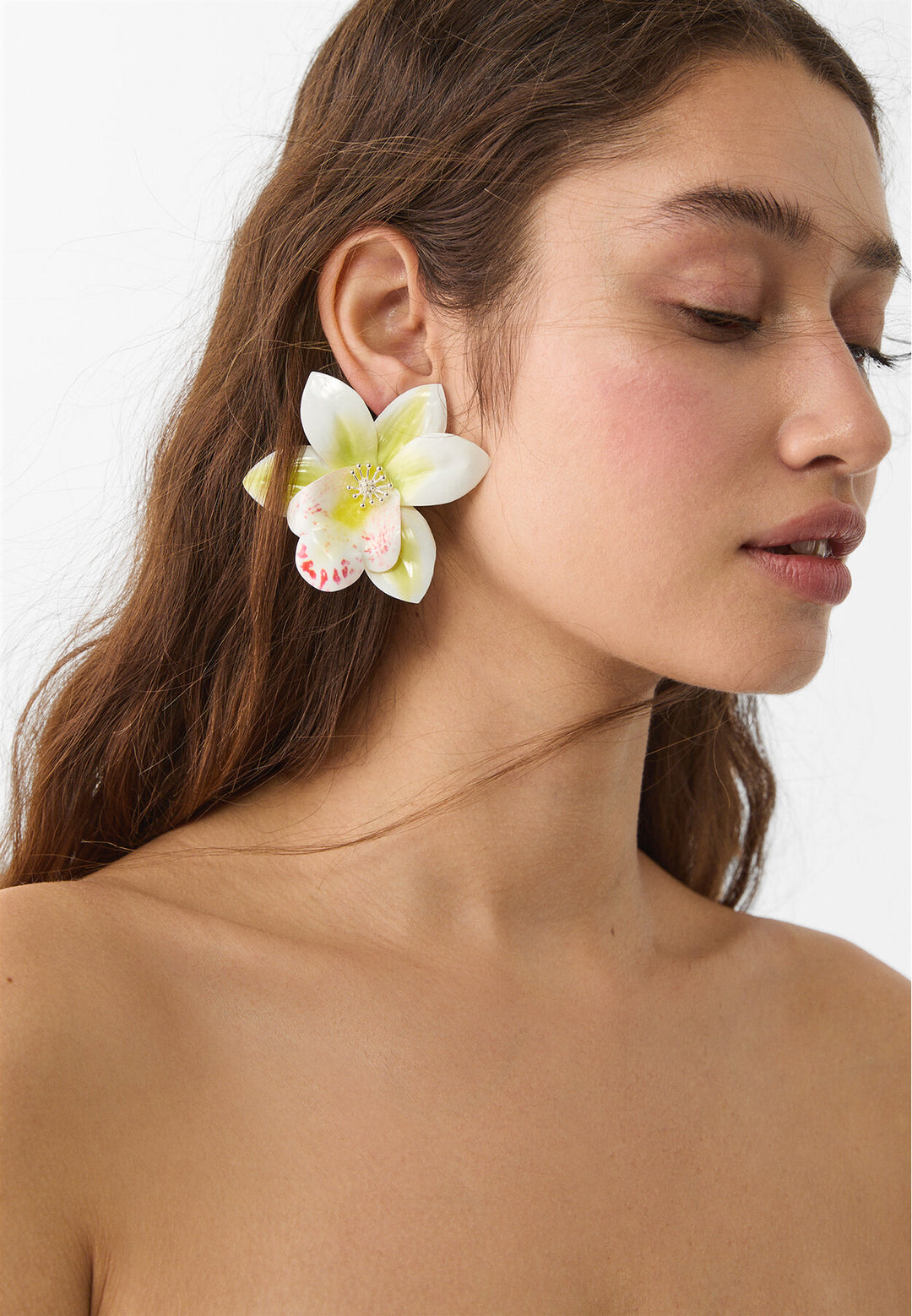 Boucle d'oreille - Fleur Orchidée - Tunisie3