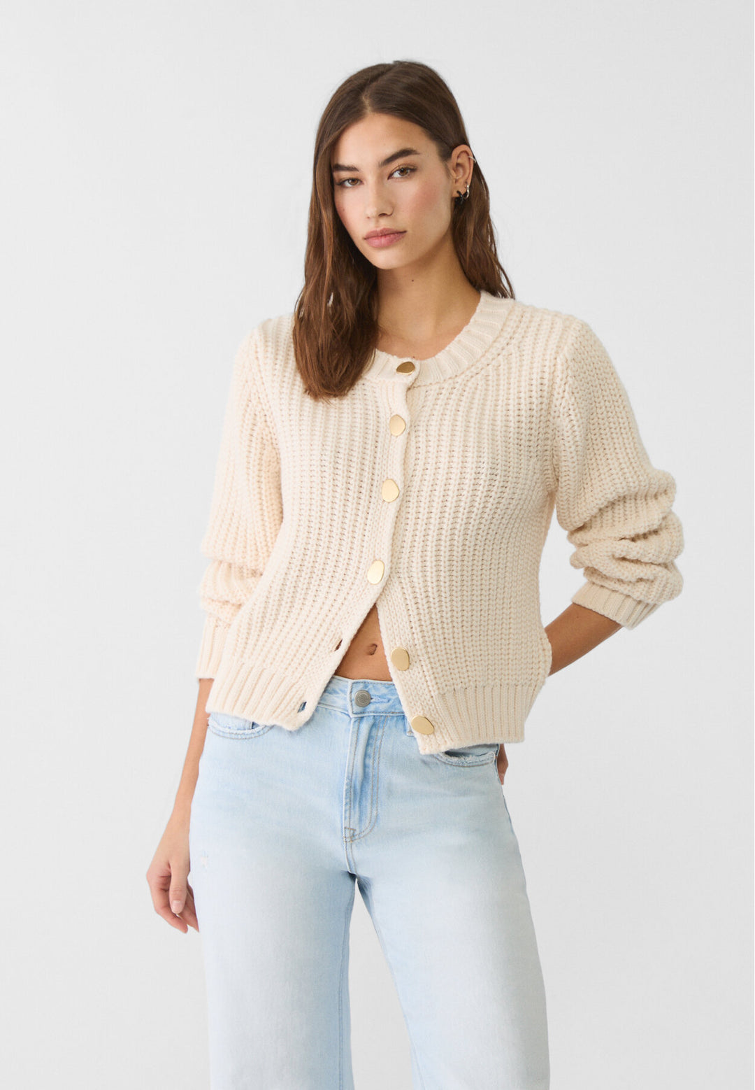 Cardigan Maille - Boutons Dorés - Tunisie2