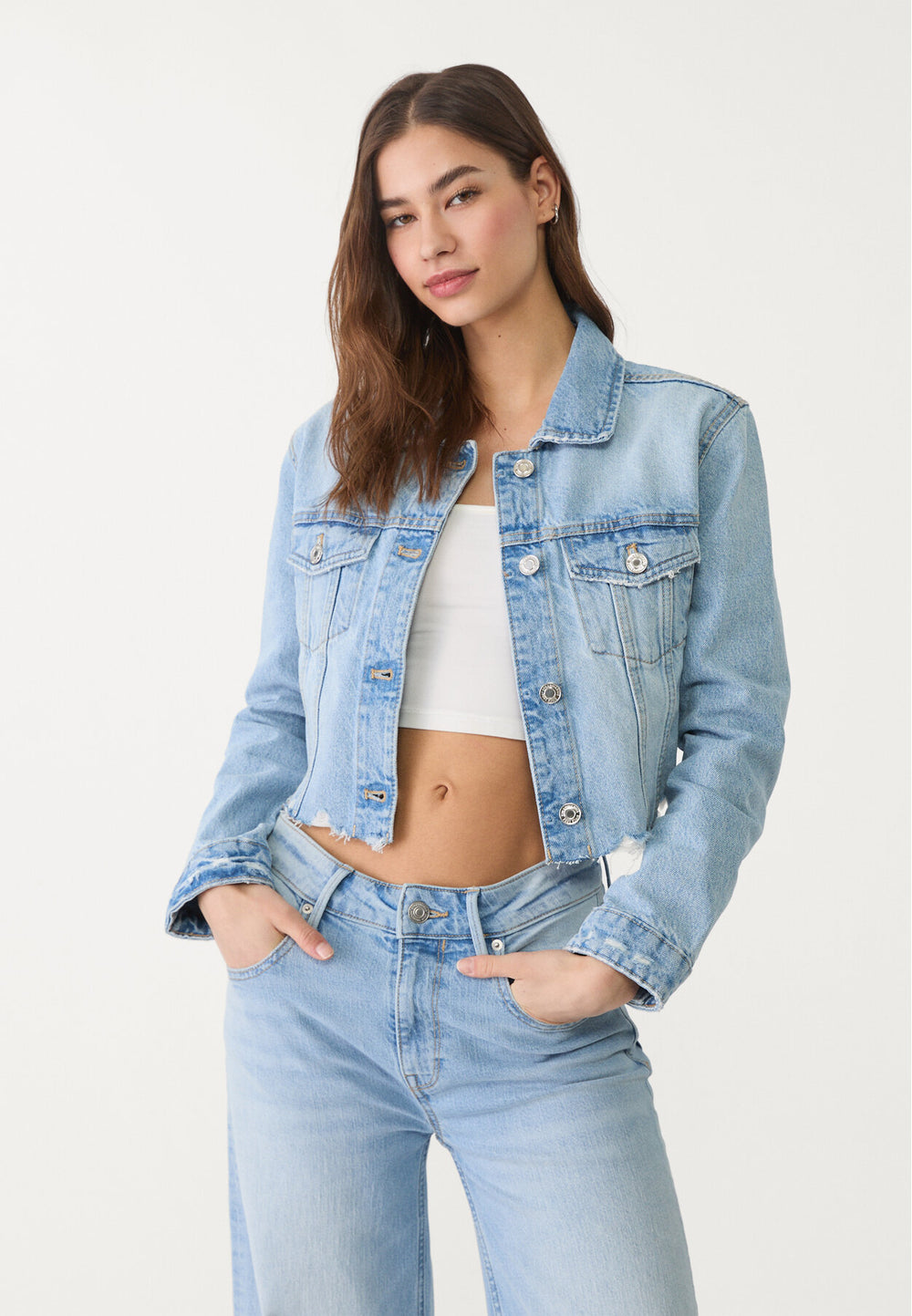 Veste Denim - Bords Bruts - Tunisie2