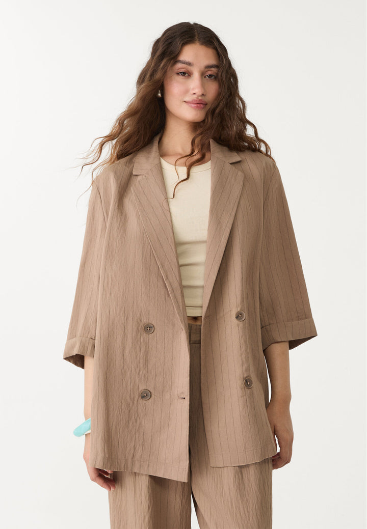 Veste Rustique Kimono - Rayures - Tunisie3
