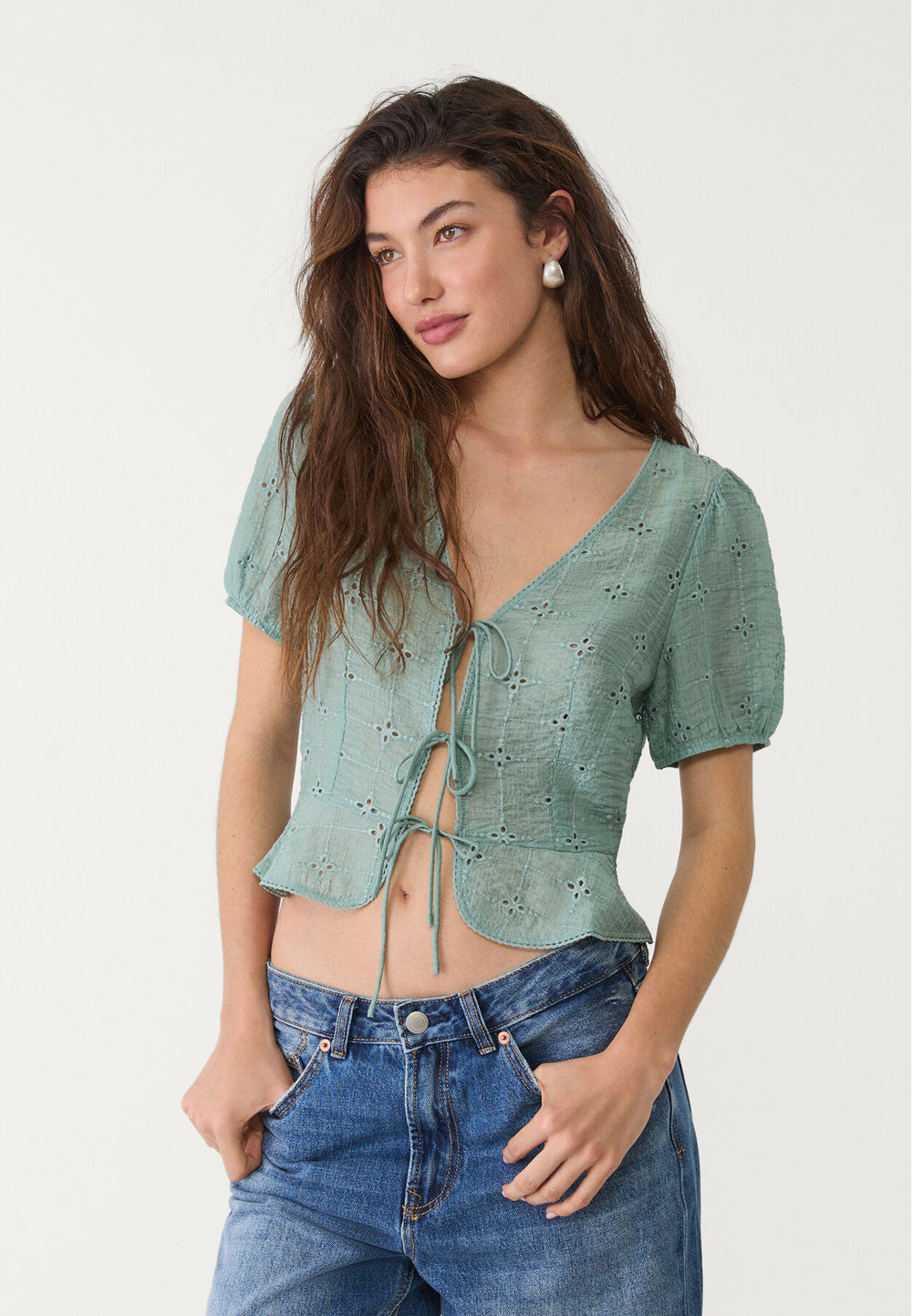 Blouse - Nœuds & Broderie - Tunisie2