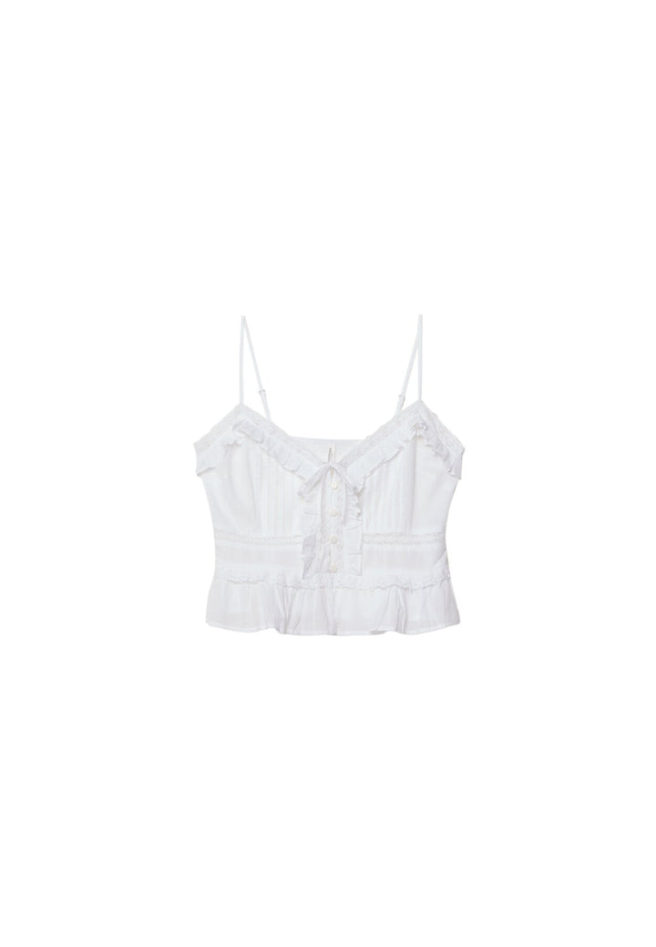 Top Romantique - Bretelles Lacets - Tunisie1
