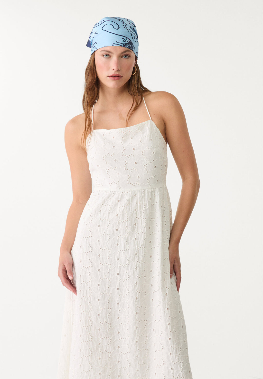 Robe Midi - Broderie Suisse - Tunisie3