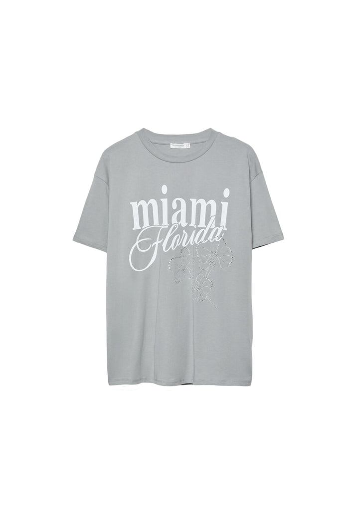 T-Shirt - Imprimé & Strass - Tunisie1
